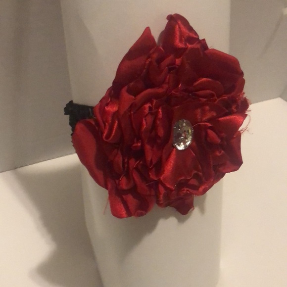 Floral 🍭handmade headband in red and black🍭🍭🍭 - Picture 4 of 8
